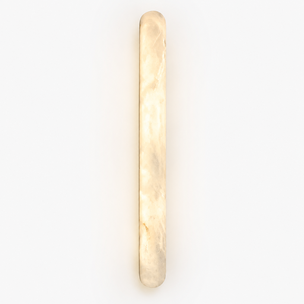 Minimalist Marble LED Long Oval Wall Sconce - Image 10