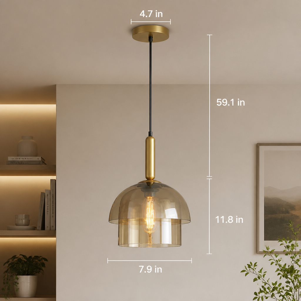 Scandinavian Champagne Glass Multi-Tier Pendant Light - Image 6
