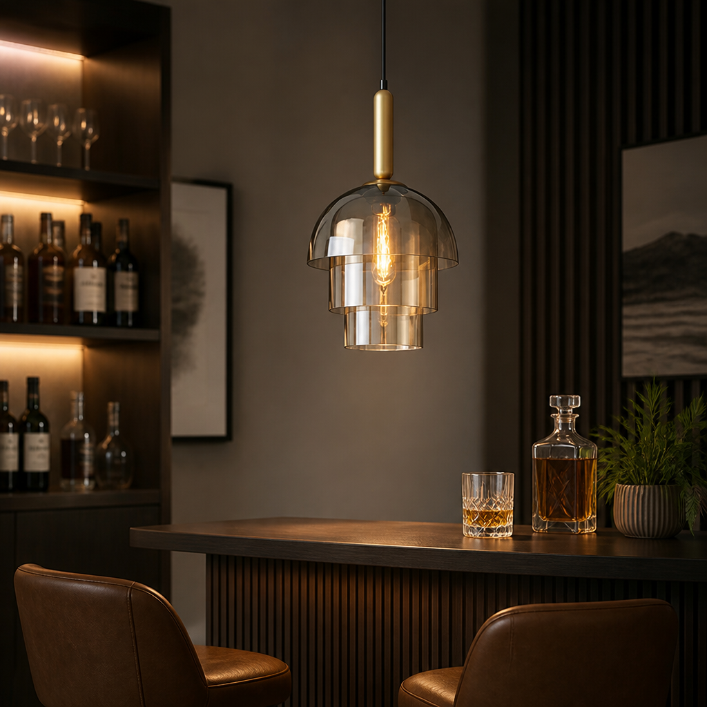 Scandinavian Champagne Glass Multi-Tier Pendant Light - Image 7