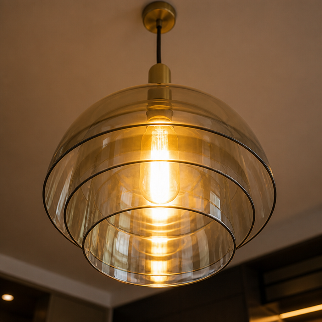 Scandinavian Champagne Glass Multi-Tier Pendant Light - Image 8