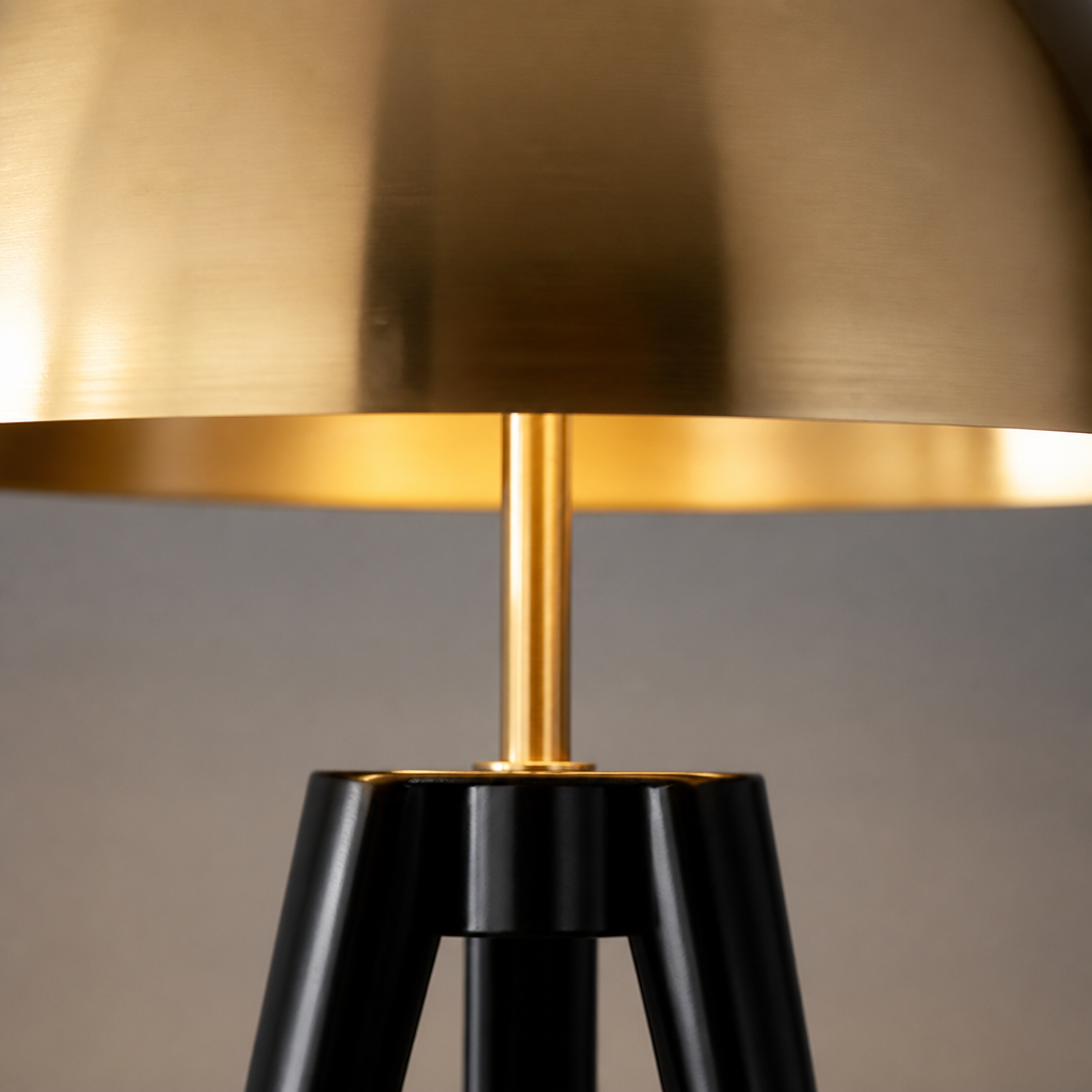 Scandinavian Tripod Mushroom Floor Lamp - Image 5